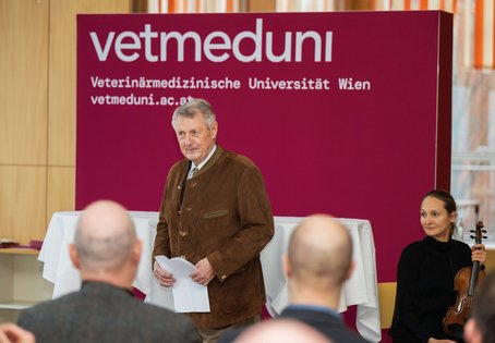 Werner Frantsits, Präsident der Gesellschaft der Freunde der Veterinärmedizinischen Universität Wien.