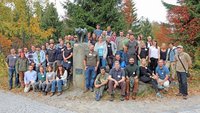 Group picture of participants at a meeting at National Park Bayrischer Waldn im Nationalpark Bayrischer Wald