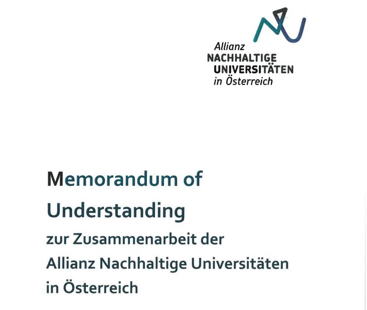 Am 2. April 2019 unterzeichnete Christian Mathes im Namen der Vetmeduni Vienna das "Memorandum of Understanding" der "Allianz Nachhaltige Universitäten in Österreich".