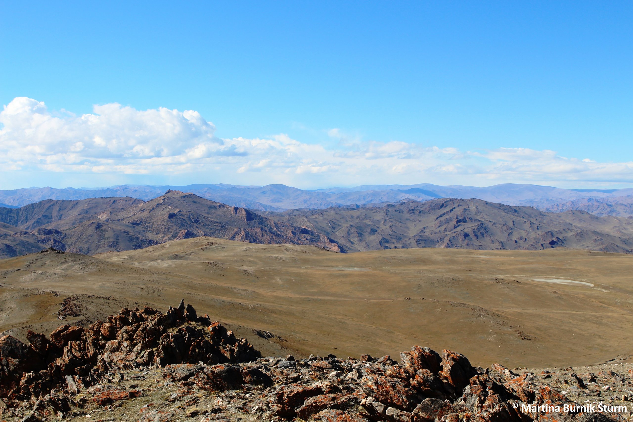 Photo of high mountain pastures in Mongolia