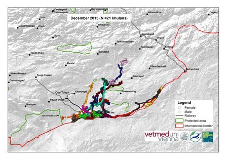 Karte von Khulan Bewegungen Dez 2015