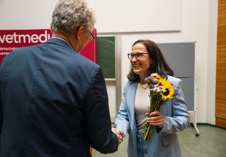 Vizerektor Otto Doblhoff-Dier und Martina Mosing