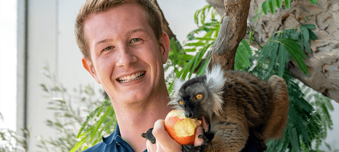 Jeff Schreiner mit Katta
