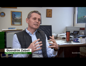 Screenshot des ORF im Bild Prof. Zebeli