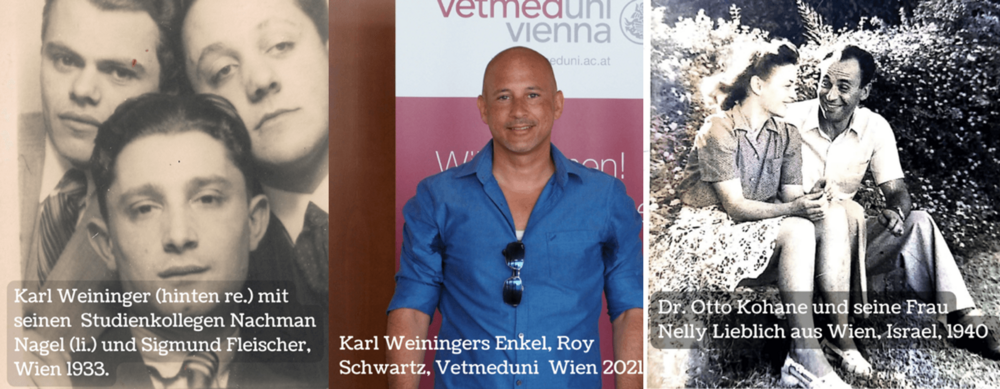 Fotocollage jüdische Studenten und Nachkommen