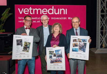 Armin Saalm&uuml;ller, VR Otto Doblhoff-Dier, Annemarie K&auml;sbohrer und Franz Schwarzenberger.