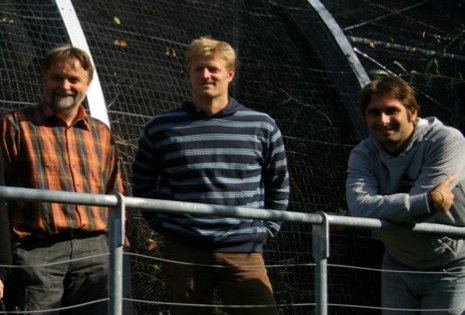 Herbert Hoi mit Matteo Griggio und Attila