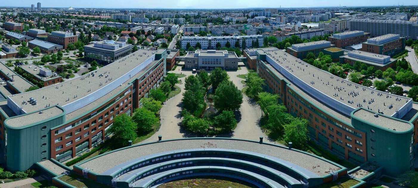 Aerial photograph of the Vetmeduni campus