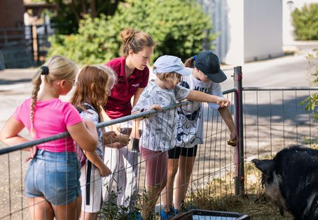 Kindergruppe beim Floridsdorfer Ferienspiel