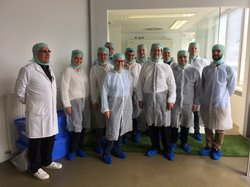 Project team visiting the facilities of company partner IGOR