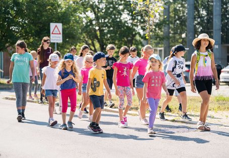 Kinder beim Floridsdorfer Ferienspiel