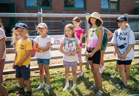 Kindergruppe beim Floridsdorfer Ferienspiel