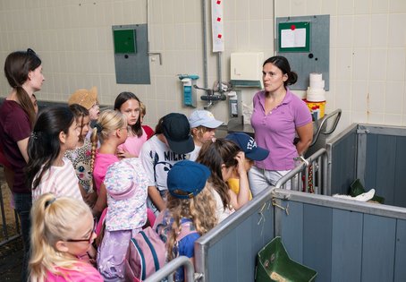 Kindergruppe beim Floridsdorfer Ferienspiel