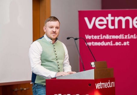 Moritz Bünger beim Vortrag