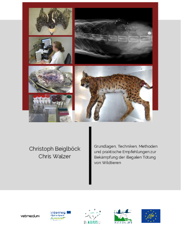 [Translate to English:] Cover des Handbuchs über Wildtierforensik